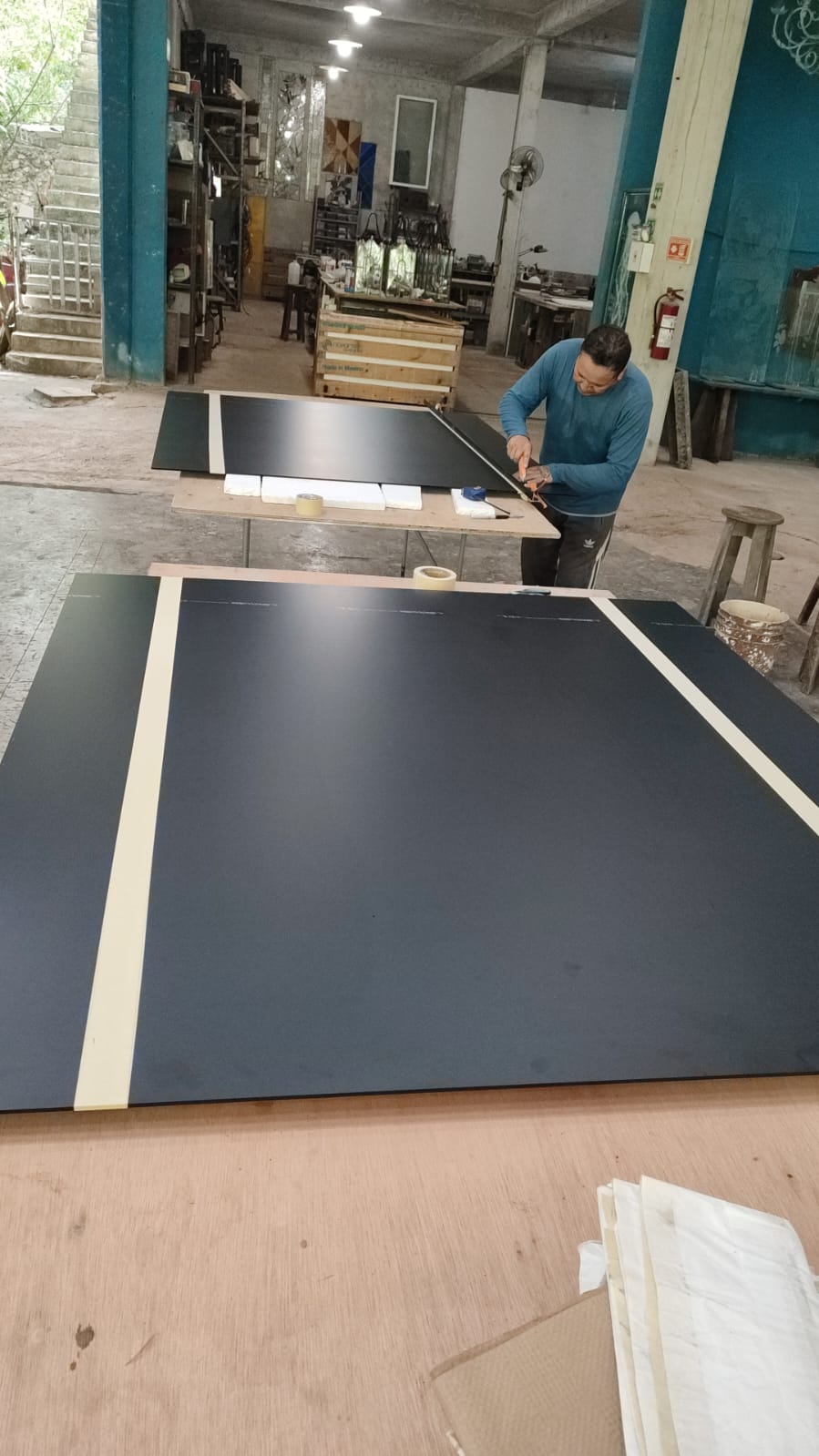 Frente de baño esmerilado para hotel en Playa del Carmen